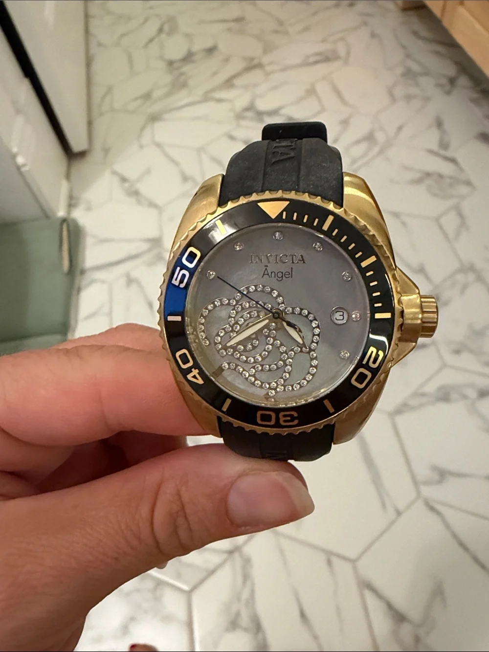 Invicta Women’s Angel Watch with Yellow Presentation Box